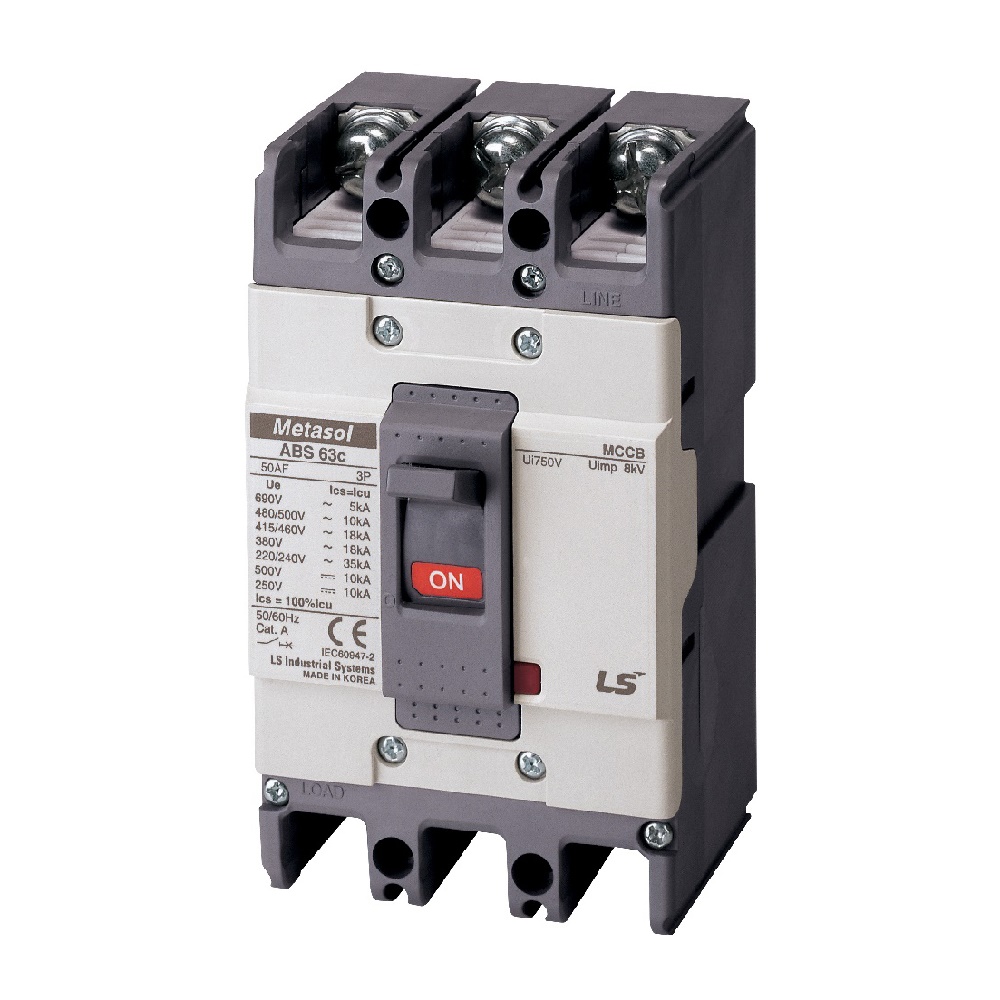ABN 63c ABH 53c - MCCB, 3 Pole, 15 Amps, 50kA/415 VAC - Image 1
